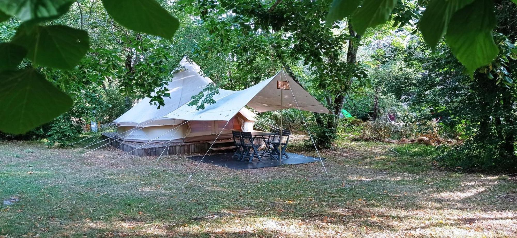 Camping Le Bel Air Tente Insolite Sibley'S 4 Personnes-Le Romarin Limogne-en-Quercy エクステリア 写真